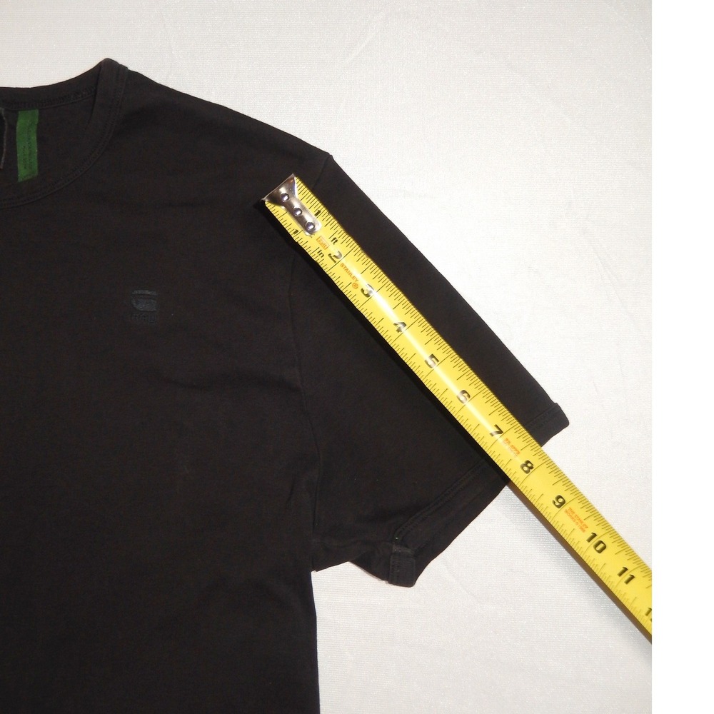 G-Star Raw Black Crew Neck T-Shirt Sustainable Materials Logo Mens XL - Picture 6 of 6